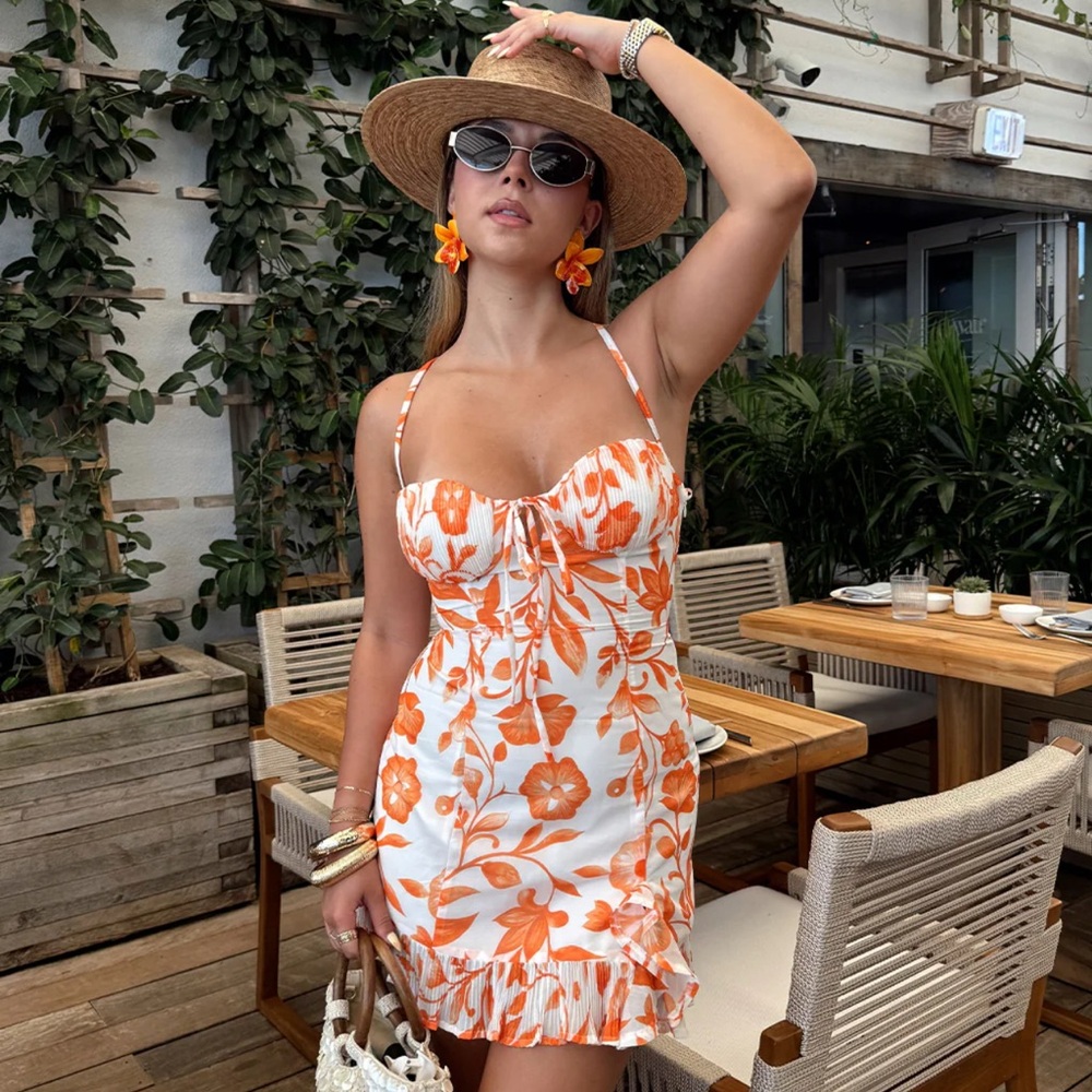 12th Tribe Belle Floral Mini Dress
